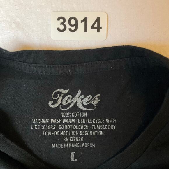 Jokes Men T-shirt size L Short Sleeve Stretchy California Republic Black - Picture 6 of 7